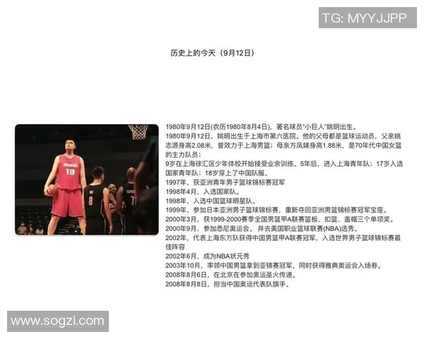 姚明的传奇篮球之路海报展现英勇与荣耀的完美结合